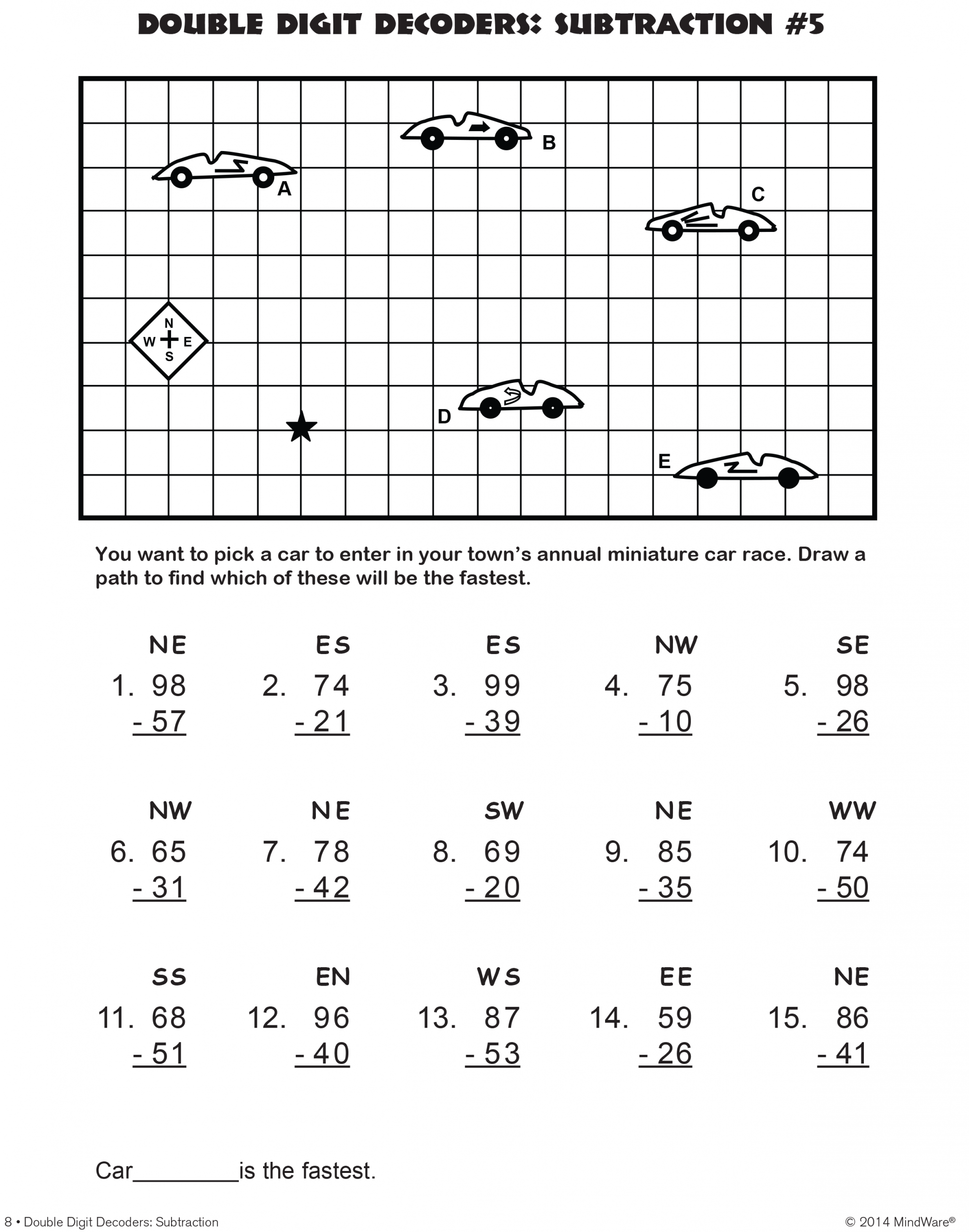 the steam room math double digit decoders subtraction