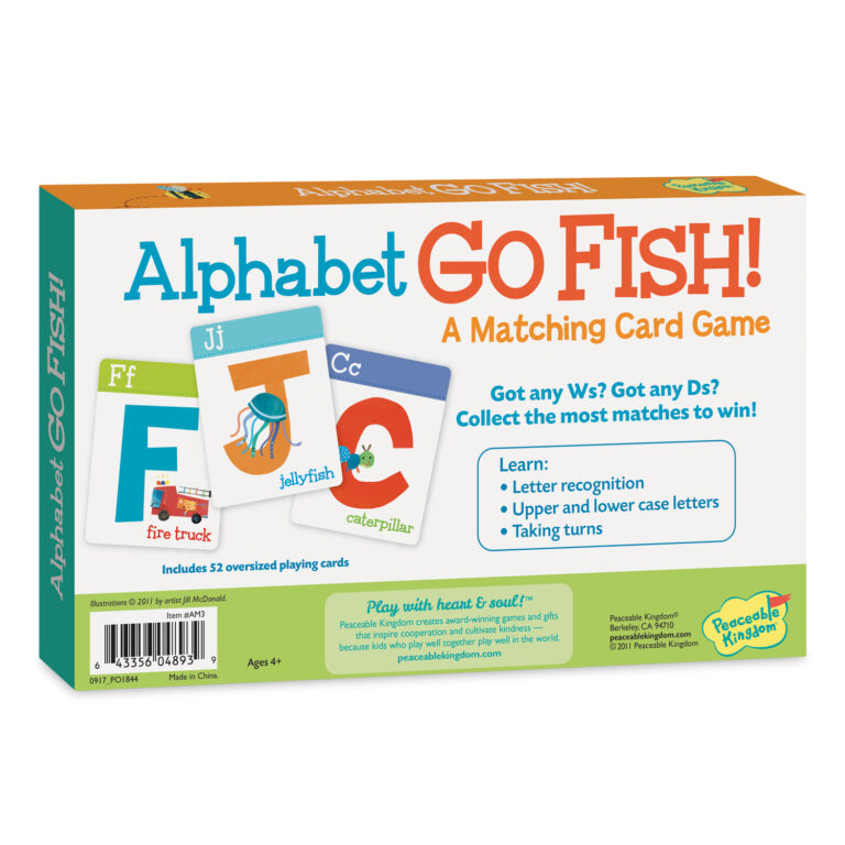 the steam room alphabet go fish